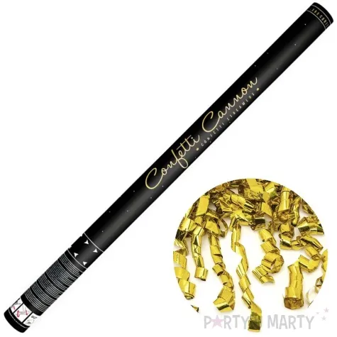 tuba strzelajaca konfetti serpentyny zloty partydeco 80 cm