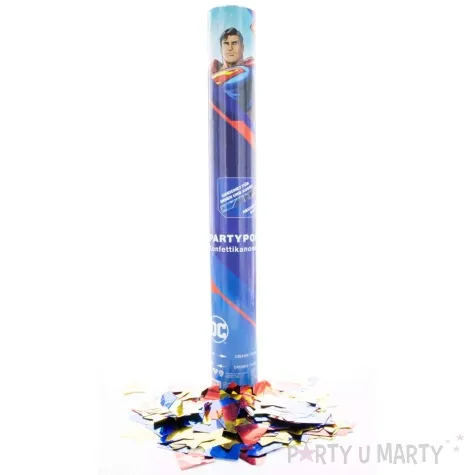 tuba strzelajaca konfetti superman party factory 40 cm