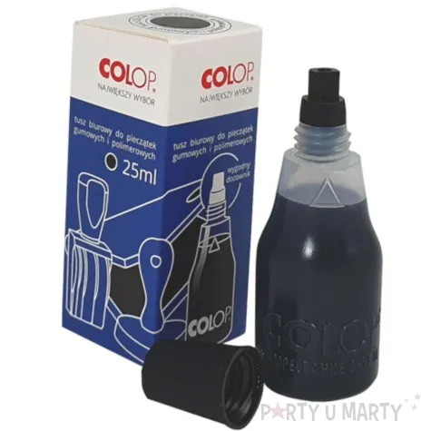 tusz do stempli classic czarny wodny 25 ml colop