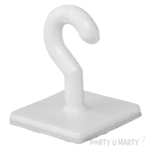 uchwyty samoprzylepne haczyki biale partydeco 1 kg 20szt