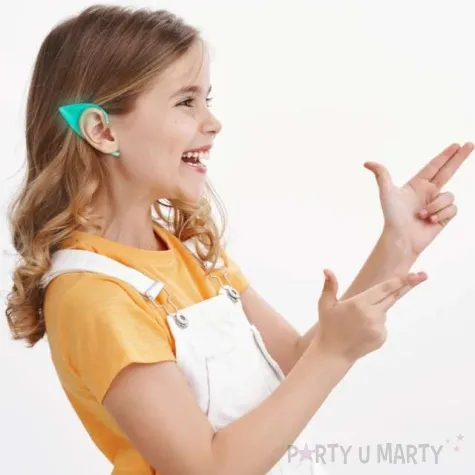 uszy elfa fluo turkusowe partypal