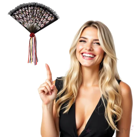 wachlarz day of the dead cukrowe czaszki amscan