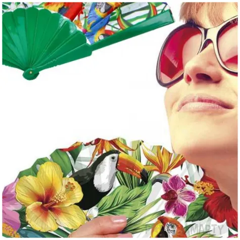 wachlarz kwiaty hawaje guirca