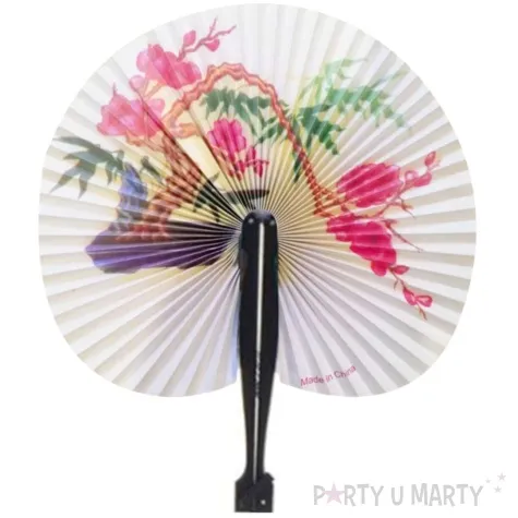 wachlarz papierowy kwiat wisni bialy 21 x 23 cm