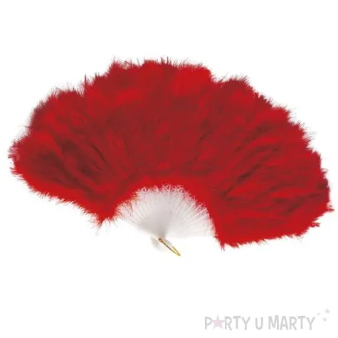 wachlarz piora czerwony widmann