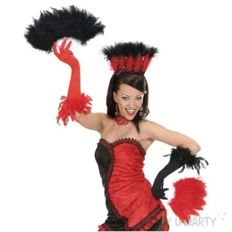 wachlarz piora czerwony widmann