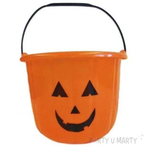 wiaderko na cukierki dynia plastikowe kraszek