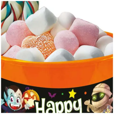 wiaderko na cukierki happy halloween male potwory guirca 20 cm