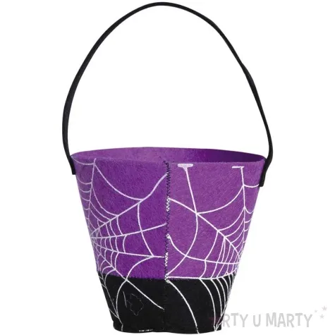 wiaderko na cukierki pajak fioletowy guirca 25 cm