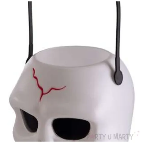 wiaderko na cukierki trupia czaszka carnival toys