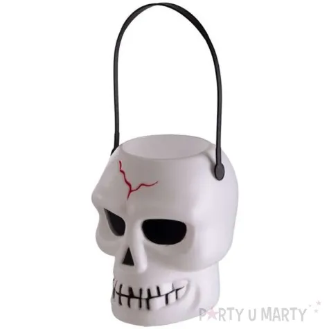 wiaderko na cukierki trupia czaszka carnival toys