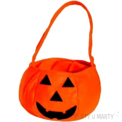wiaderko na cukierki wesola dynia pomaranczowy partytino