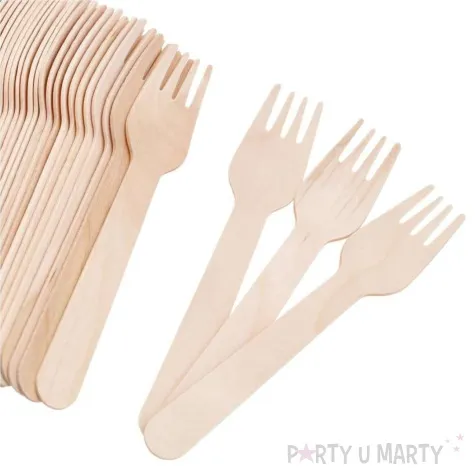 widelce drewniane classic eko partycollection 50 szt