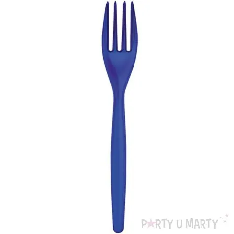 widelce plastikowe premium goldplast niebieskie perlowe 19 cm 20 szt