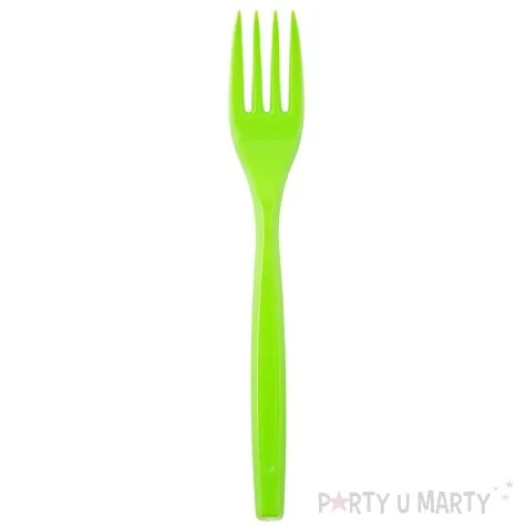 widelce plastikowe soczyste kolory zielony arpex 6 szt