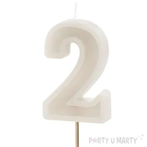 wieczka na tort cyfra 2 be owy partydeco 10 cm