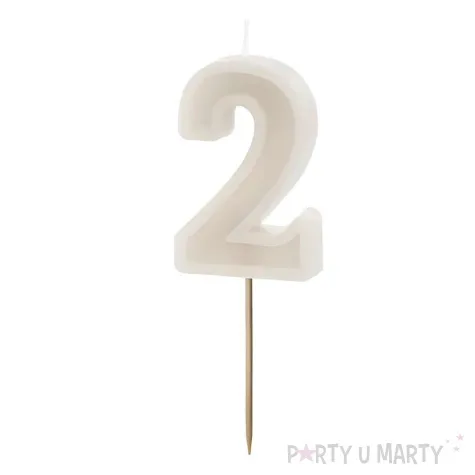 wieczka na tort cyfra 2 be owy partydeco 10 cm
