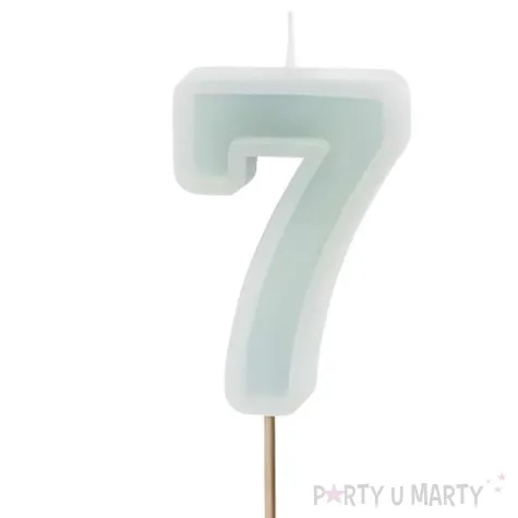 wieczka na tort cyfra 7 mi towy jasny partydeco 10 cm