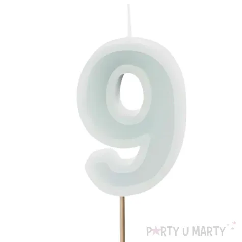 wieczka na tort cyfra 9 mi towy jasny partydeco 10 cm