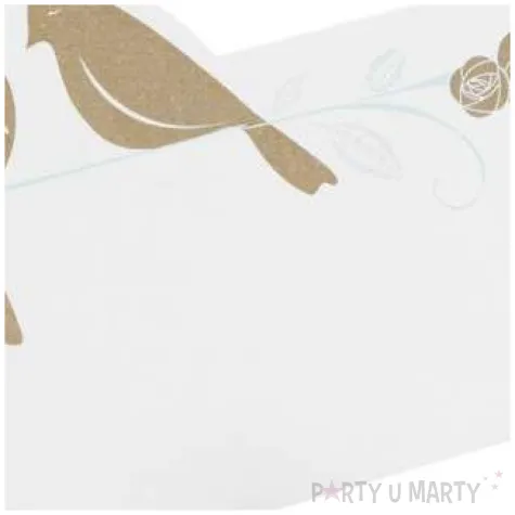 wizytowka na stol kraftowe golebie ginger ray 10 szt