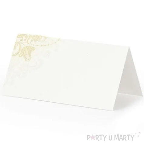 wizytowka na stol zlocisty wzor partydeco 25 szt