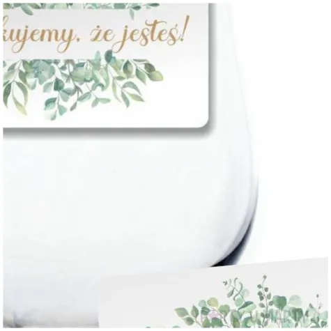 wizytowka z klamerka eukaliptus beauty podziekowanie 10 szt