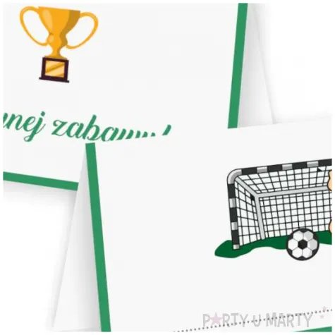 wizytowki na stol winietki dekoracja na urodziny kibica pilka nozna pilkarz robert 10 szt