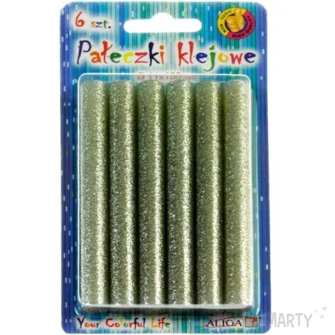 wklad klejowy classic srebrny brokatowy aliga 11x100 mm 6 szt