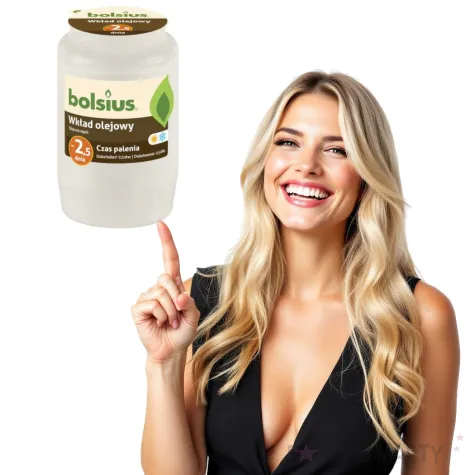 wklad olejowy premium 2 5 dnia bialy bolsius 95 mm