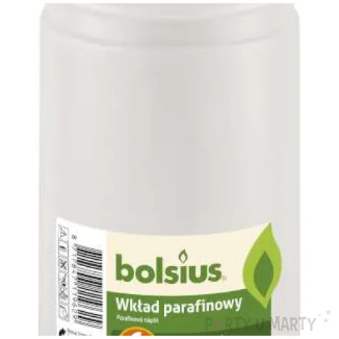 wklad parafinowy classic 6 5 dnia bialy bolsius 180 mm