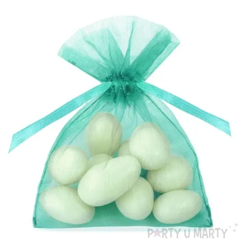 woreczki z ogranzy niebieskie partydeco 10 cm 20 szt