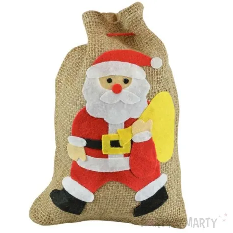 worek mikolaja sw mikolaj jutowy arpex 28 x 20 cm