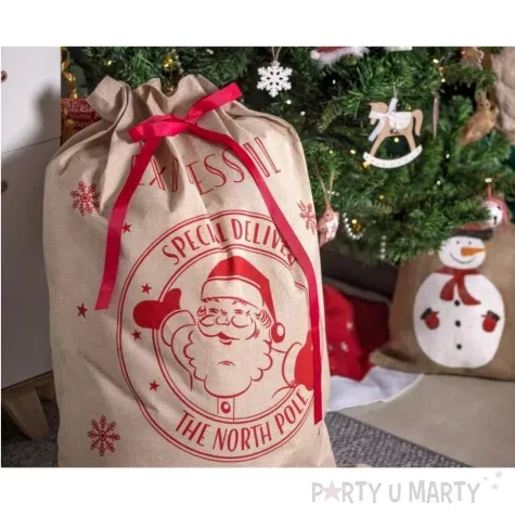 worek mikolaja sw mikolaj jutowy godan 70x100 cm