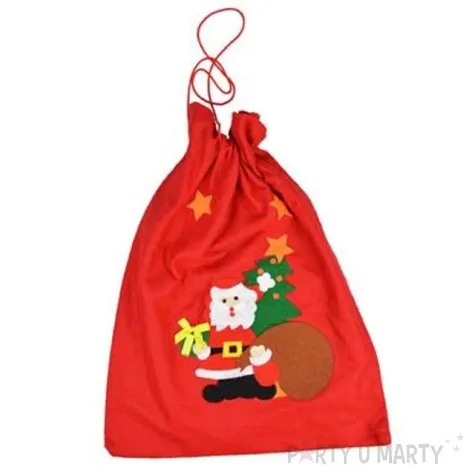 worek mikolaja sw mikolaj z choinka arpex 40x50 cm
