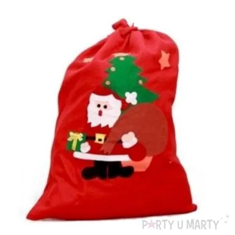 worek mikolaja sw mikolaj z prezentem arpex 75 x 55 cm