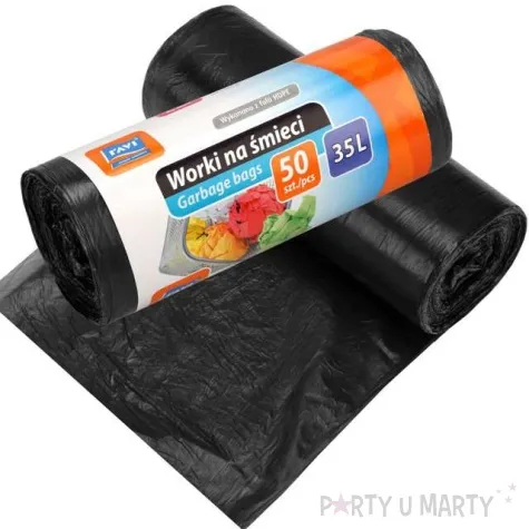 worki na smieci classic 35l czarne ravi 50 szt