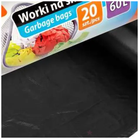 worki na smieci classic 60l czarne ravi 20 szt