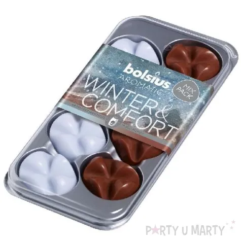 wosk zapachowy platki aromatic mix zimowy zapach bolsius 8 szt
