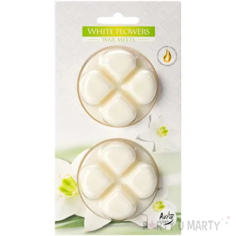 wosk zapachowy platki biale kwiaty bispol 2 szt