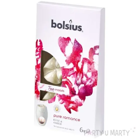wosk zapachowy platki true moods pure romance roza i ambra bolsius 6 szt