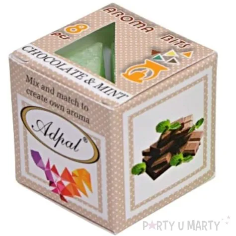 wosk zapachowy trojkacik czekolada z mieta adpal 8 szt