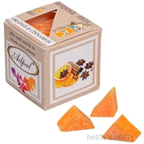 wosk zapachowy trojkacik pomarancza z cynamonem adpal 8 szt