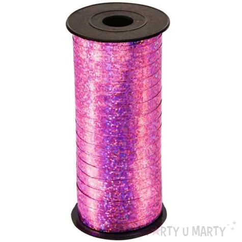 wstazka classic holograficzna fuksja godan 5mm x 90m