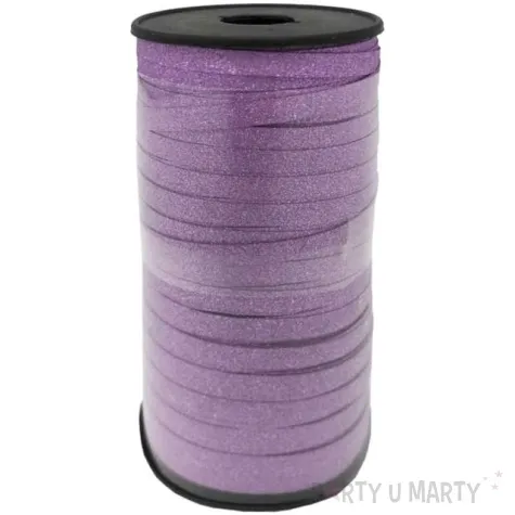 wstazka do balonow brokatowa fioletowa godan 5 mm 92 m