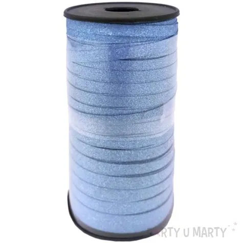 wstazka do balonow brokatowa jasnoniebieska godan 5 mm 92 m