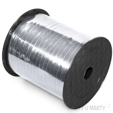wstazka do balonow classic metalic srebrna viper 5 mm x 205 m