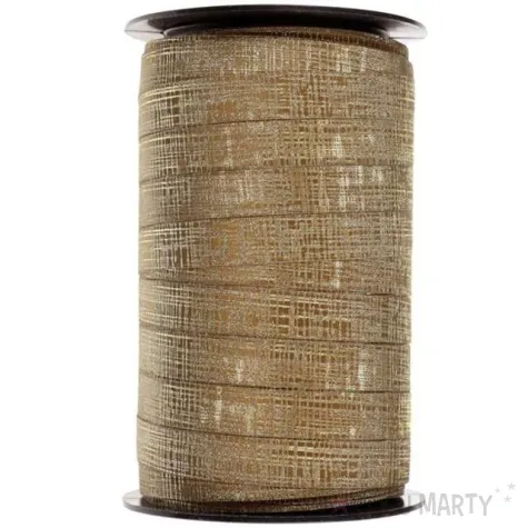 wstazka do balonow curling diamentowa zlota santex 10mm 25m