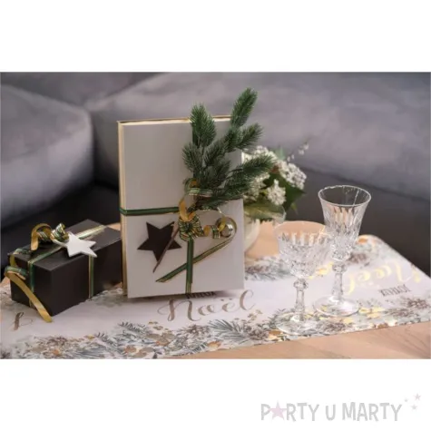 wstazka do balonow curling zloto zielony santex 10 mm 25 m