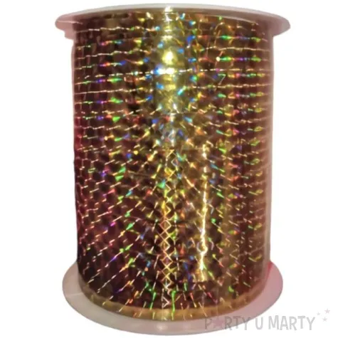 wstazka do balonow holo sx zlota santex 7 mm 250 m