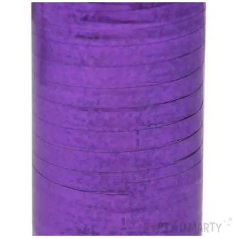 wstazka do balonow holograficzna fioletowa godan 5 mm 92 m